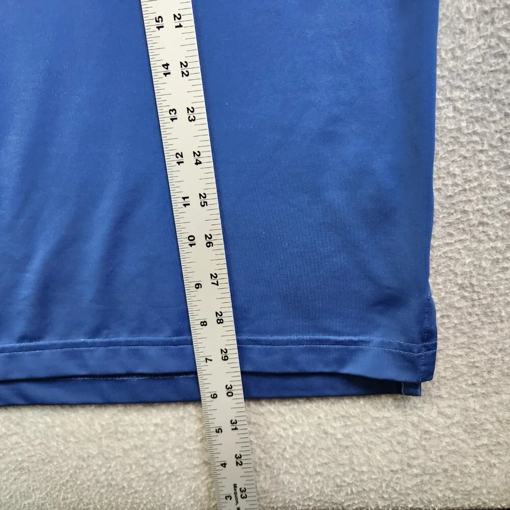 Chubbies Shirt Mens L Blue Pink Striped Golf Resotwear Performance Cooling
